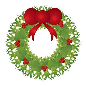 festive holiday wreath